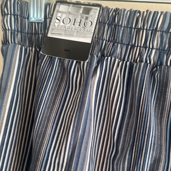 Soho Apparel Striped Jumpsuit - Blue and White - Picture 3 of 7
